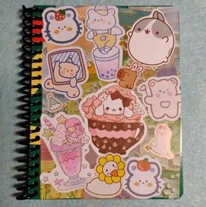 Kawaii Dessert Animal Sticker Journal